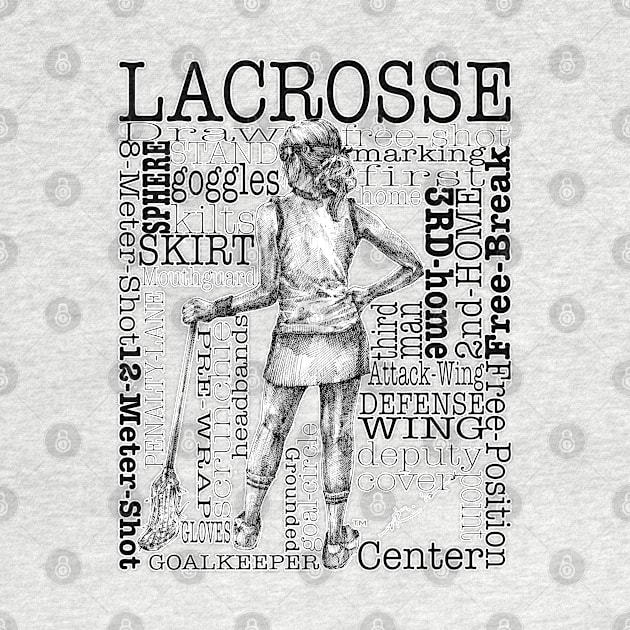 Lacrosse Montage (Female-Border) by TheArtofLax